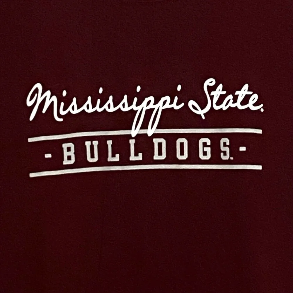 Champion Mississippi State Mens T-Shirt M Maroon Red College Sports Student Fan - Picture 1 of 6